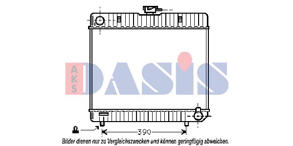 AKS DASIS Radiaator,mootorijahutus 120160N